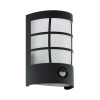 EGLO Cerno LED-es kültéri fali lámpa, szenzoros, 1x4W, IP44, fekete - gepesz.hu