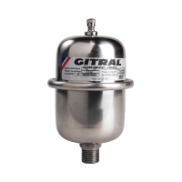 GITRAL AB05-INOX vízütés gátló tágulási tartály 0.5l, 1/2, 3.5bar, inox - gepesz.hu